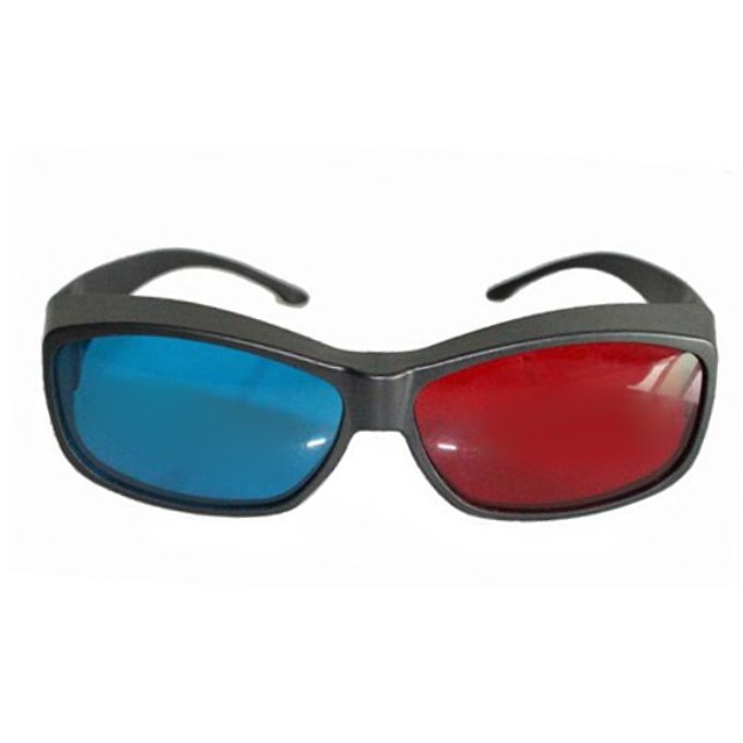 Reuseable 3D Anaglyph  Red Blue Glasses